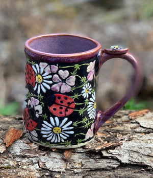 Purple Ladybug Mug