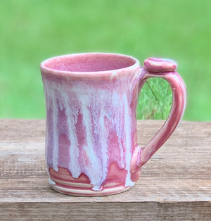 Pink drippy mug 14 oz