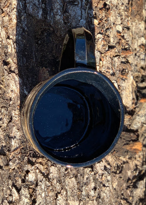 Black Dog paw mug