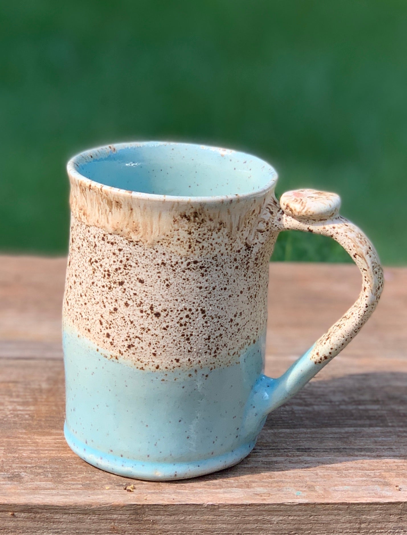 Speckled and Soft Blue Mug